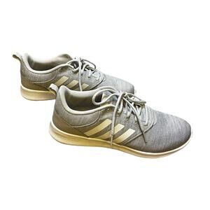Adidas Women’s QT Racer Running Shoe Light Granite White Color Size 10